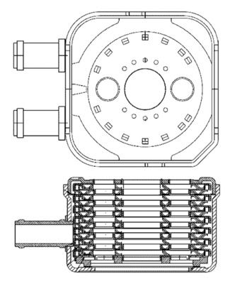 MAHLE CLC 3 000S Oil Cooler, engine oil