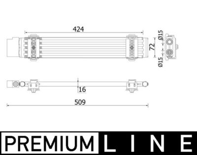 Oil Cooler, automatic transmission MAHLE CLC 96 000P