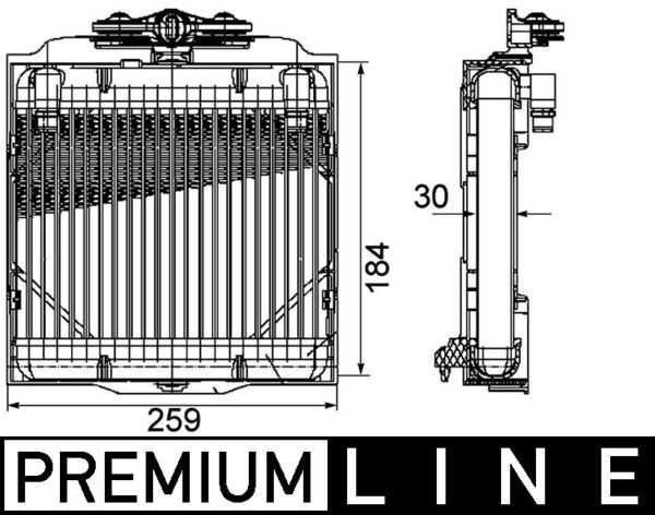 MAHLE CLC 102 000P Oil Cooler, automatic transmission