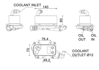 Oil Cooler, automatic transmission MAHLE CLC 132 000P