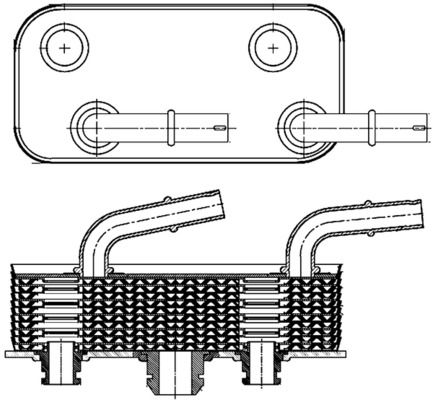 MAHLE CLC 180 000S Oil Cooler, automatic transmission