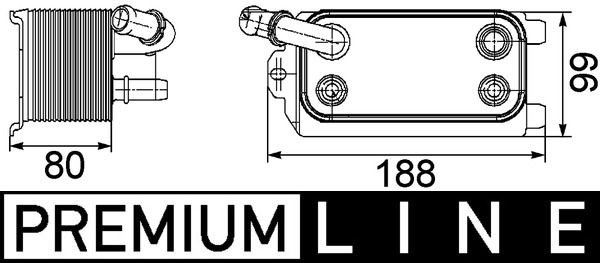 MAHLE CLC 72 000P Oil Cooler, automatic transmission