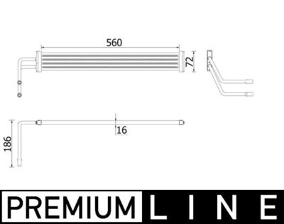 Oil Cooler, steering MAHLE CLC 93 000P