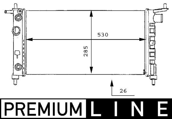 MAHLE CR 269 000P Radiator, engine cooling