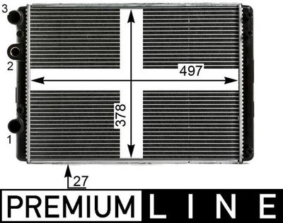 Radiator, engine cooling MAHLE CR 29 000P