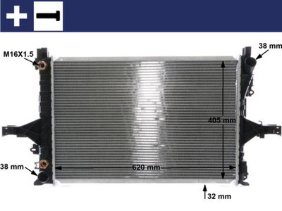 Radiator, engine cooling MAHLE CR 1547 000S