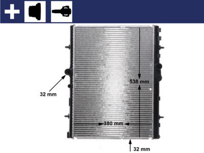 Radiator, engine cooling MAHLE CR 32 000S