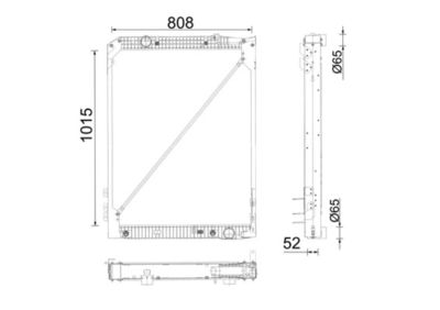 Radiator, engine cooling MAHLE CR 686 001P