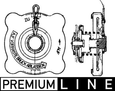 Cap, radiator MAHLE CRB 18 000P