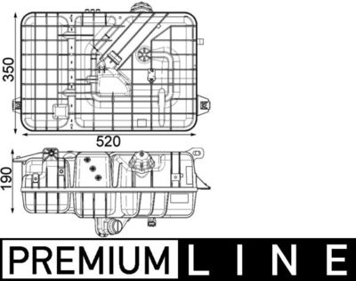 Expansion Tank, coolant MAHLE CRT 234 000P