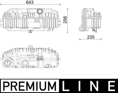 Expansion Tank, coolant MAHLE CRT 241 000P