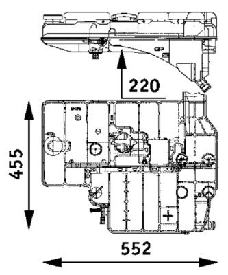 Expansion Tank, coolant MAHLE CRT 37 000P