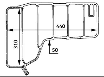 Expansion Tank, coolant MAHLE CRT 38 000S