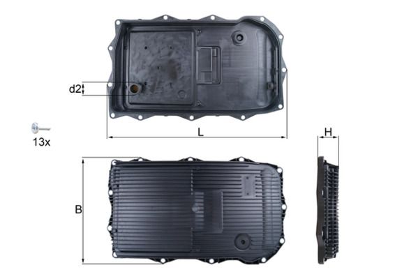 MAHLE HX 184KIT Oil Sump, automatic transmission