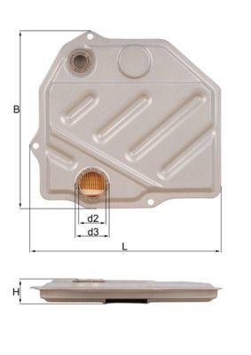 MAHLE HX 46 Hydraulic Filter, automatic transmission