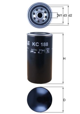 Fuel Filter MAHLE KC 188