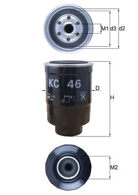 MAHLE KC 46 Fuel Filter