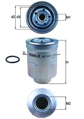 Fuel Filter MAHLE KC 510D