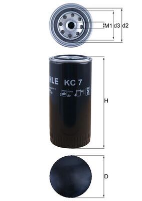 MAHLE KC 7 Fuel Filter