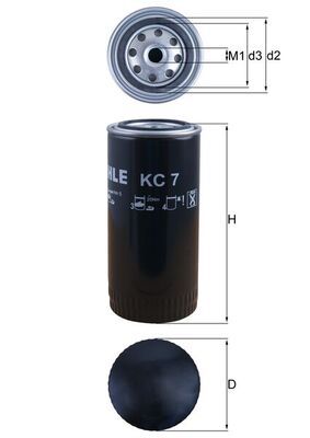 Fuel Filter MAHLE KC 7