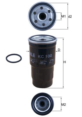 Fuel Filter MAHLE KC 100D
