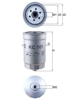 MAHLE KC 101 Fuel Filter