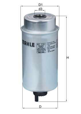 MAHLE KC 116 Fuel Filter