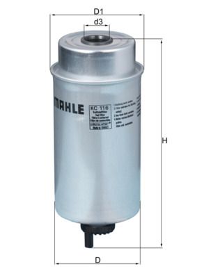 Fuel Filter MAHLE KC 116