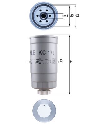 MAHLE KC 179 Fuel Filter