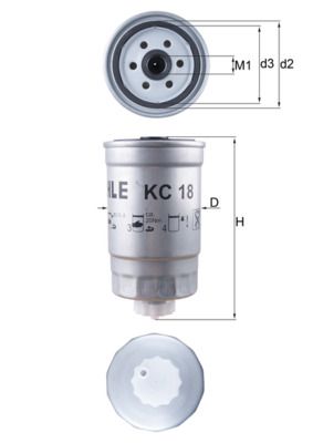 MAHLE KC 18 Fuel Filter