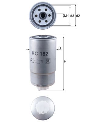 MAHLE KC 182 Fuel Filter