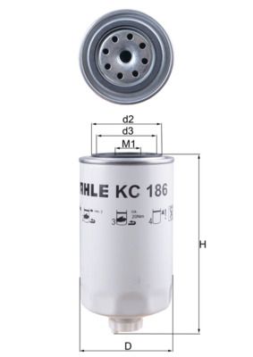 MAHLE KC 186 Fuel Filter