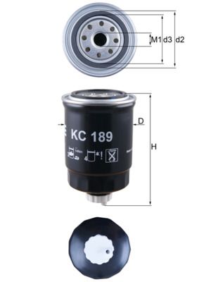 MAHLE KC 189 Fuel Filter