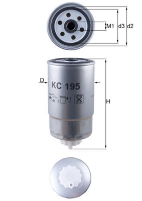 Fuel Filter MAHLE KC 195