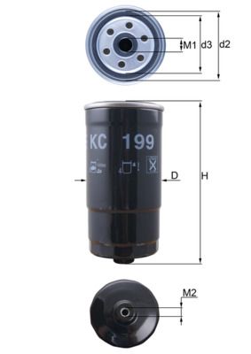 Fuel Filter MAHLE KC 199
