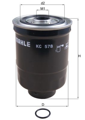 Fuel Filter MAHLE KC 578D