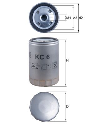 MAHLE KC 6 Fuel Filter