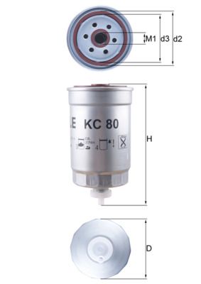 MAHLE KC 80 Fuel Filter