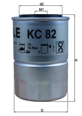 Fuel Filter MAHLE KC 82D