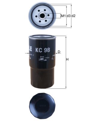 Fuel Filter MAHLE KC 98