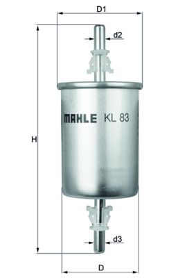 Fuel Filter MAHLE KL 83