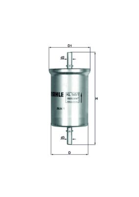 MAHLE KL 165/1 Fuel Filter