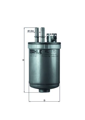 MAHLE KL 173 Fuel Filter