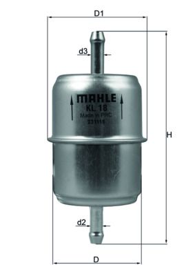 Fuel Filter MAHLE KL 18 OF