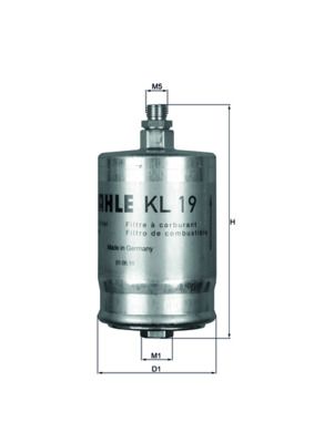 MAHLE KL 19 Fuel Filter