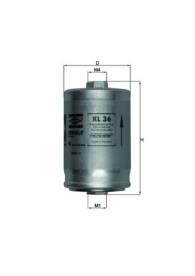 MAHLE KL 36 Fuel Filter
