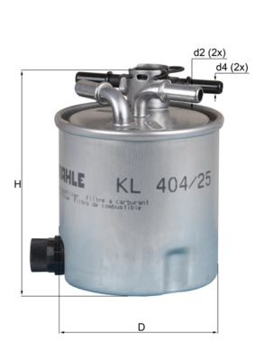 Fuel Filter MAHLE KL 404/25