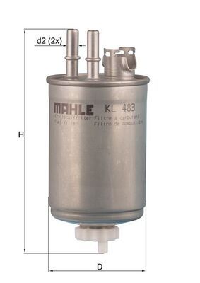 MAHLE KL 483 Fuel Filter