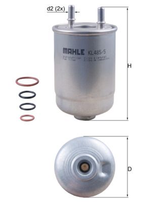 MAHLE KL 485/5D Fuel Filter