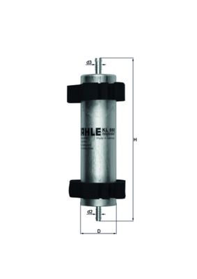 MAHLE KL 660 Fuel Filter